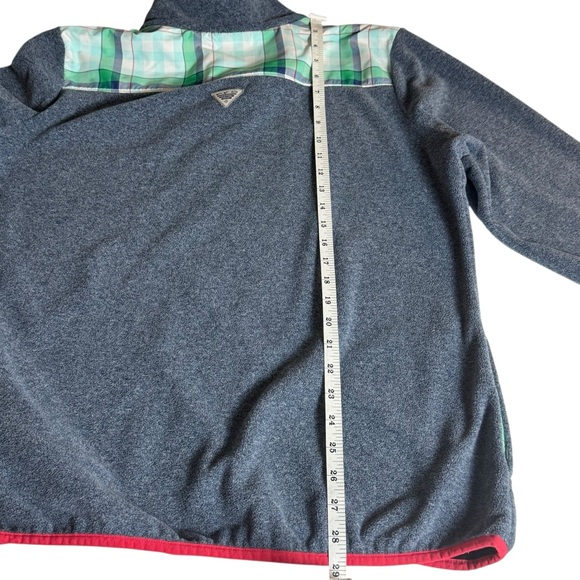 Columbia PFG Snap Pullover – Men’s Large,Blue with plaid trim, fishing gear - Picture 8 of 13